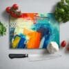 Abstracte kleuren | Glassnijplank