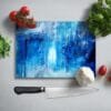 Blauw Abstract | Glassnijplank