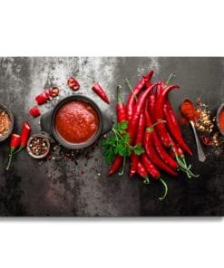Alternative view of Glassnijplank Pepers en Saus