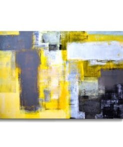 Alternative view of Glassnijplank Abstract Geel