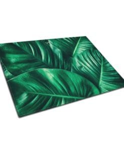 Glassnijplank Groene Bladeren