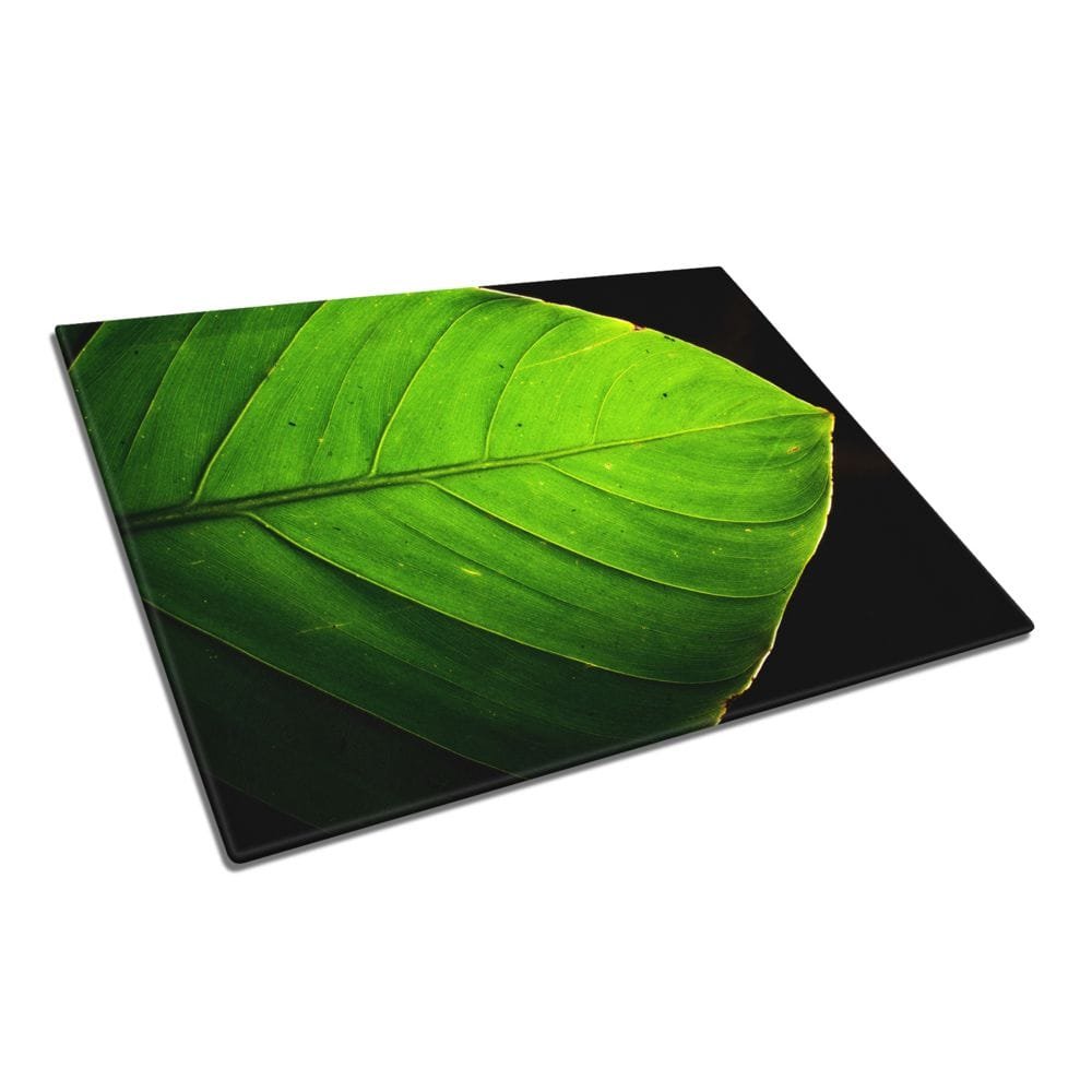 Glassnijplank Groene Blad