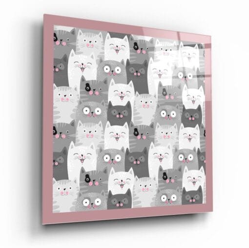 Katten Glasschilderij