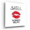 Lippenstift Glasschilderij