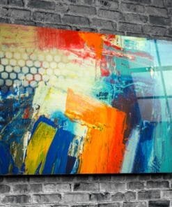 Alternative view of Abstract Kleuren Glasschilderij