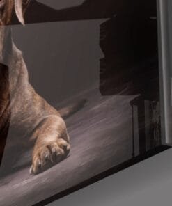 Alternative view of Hond Glasschilderij