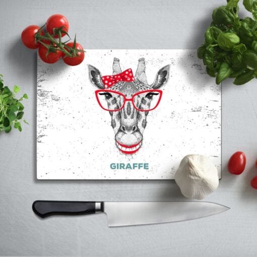 Giraf met bril | Glassnijplank