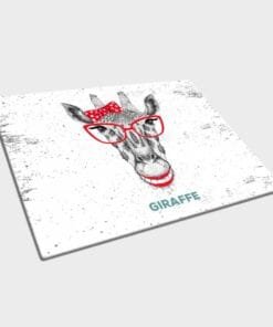 Glassnijplank Giraffe met bril