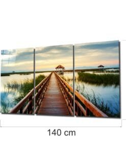 Alternative view of Pier Op Het Meer Glasschilderij