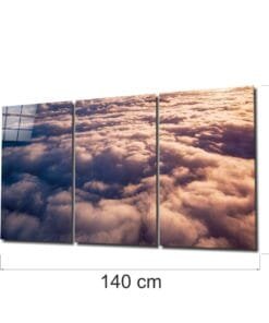 Alternative view of Wolken Mega Glasschilderij