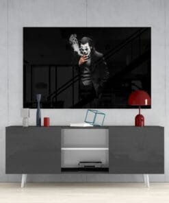 The Joker Glasschilderij