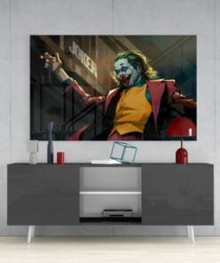 The Joker Glasschilderij