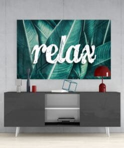 Relax Glasschilderij