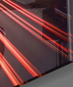 Alternative view of Weg Met Neonlicht | Glasschilderij