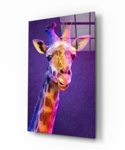 Giraffe Dieren Glasschilderij