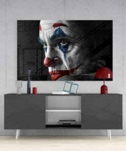 The Joker Glasschilderij