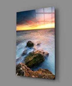 Zonsondergang Glasschilderij - Afbeelding 3