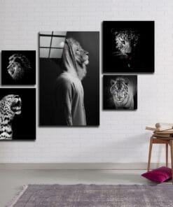 Wilde Dieren Glasschilderij