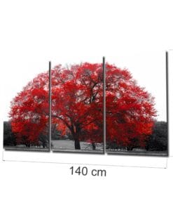Rode Boom Glasschilderij - Afbeelding 6