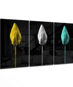 Glasschilderij Bloemknoppen