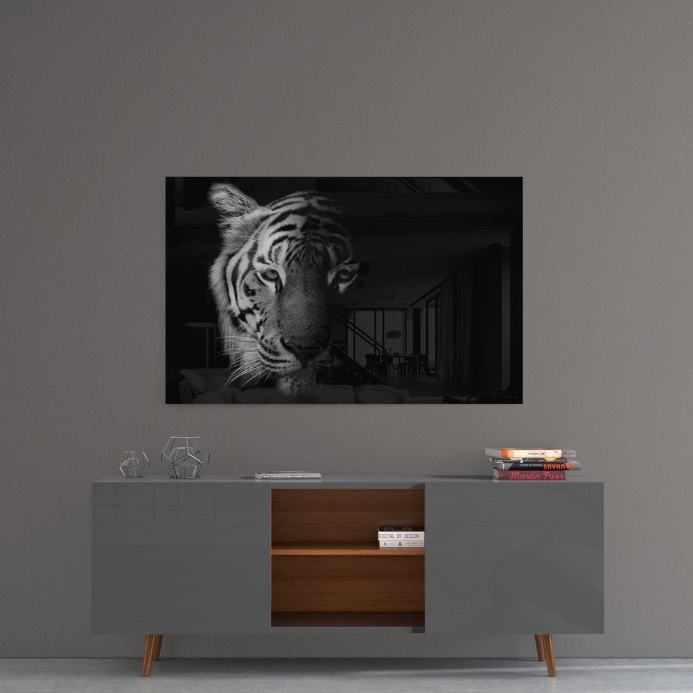 Tijger Glasschilderij