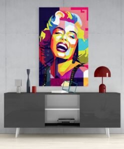 Marilyn Monroe Glasschilderij