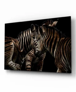 Zebra's Glasschilderij