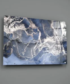 Abstract Marmer Glasschilderij - Afbeelding 3