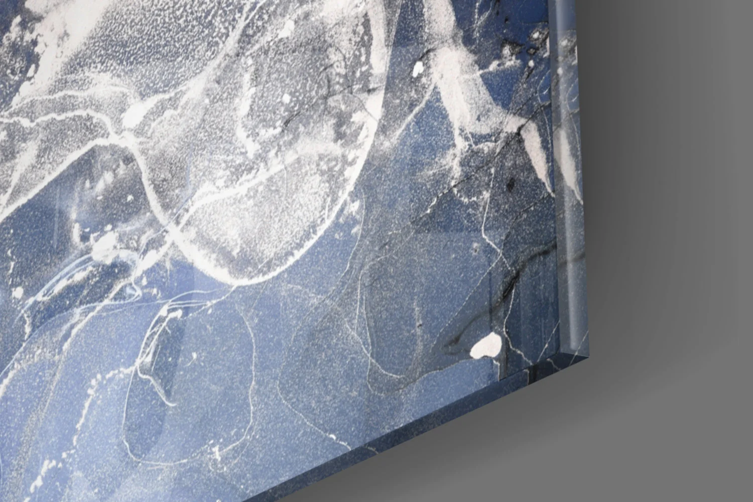 Abstract Marmer Glasschilderij - Afbeelding 2
