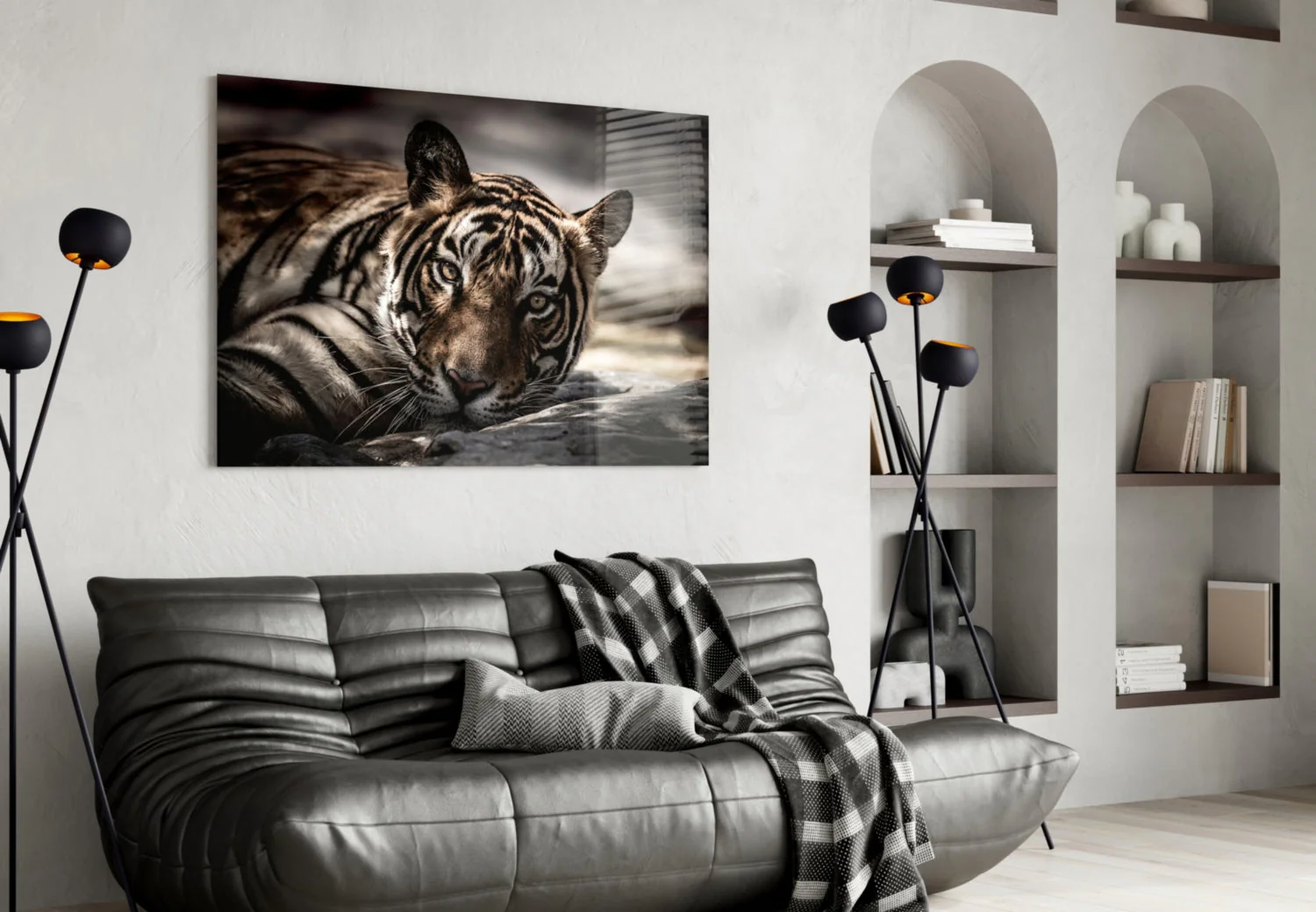 Tijger Glasschilderij - Afbeelding 5