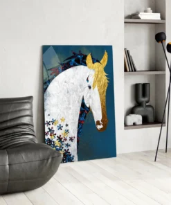 Paard Portret Glasschilderij