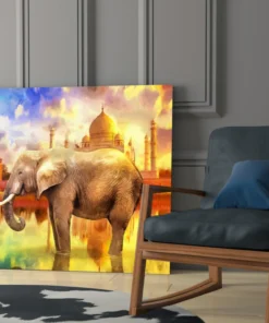 olifant-glasschilderij