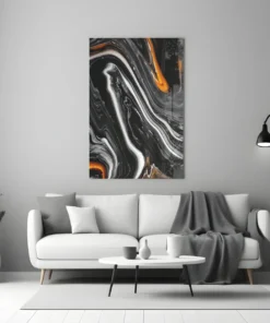 Abstract Glasschilderij - Afbeelding 5