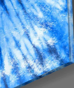 Alternative view of Abstract Blauw Glasschilderij