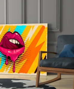 Lippen Glasschilderij