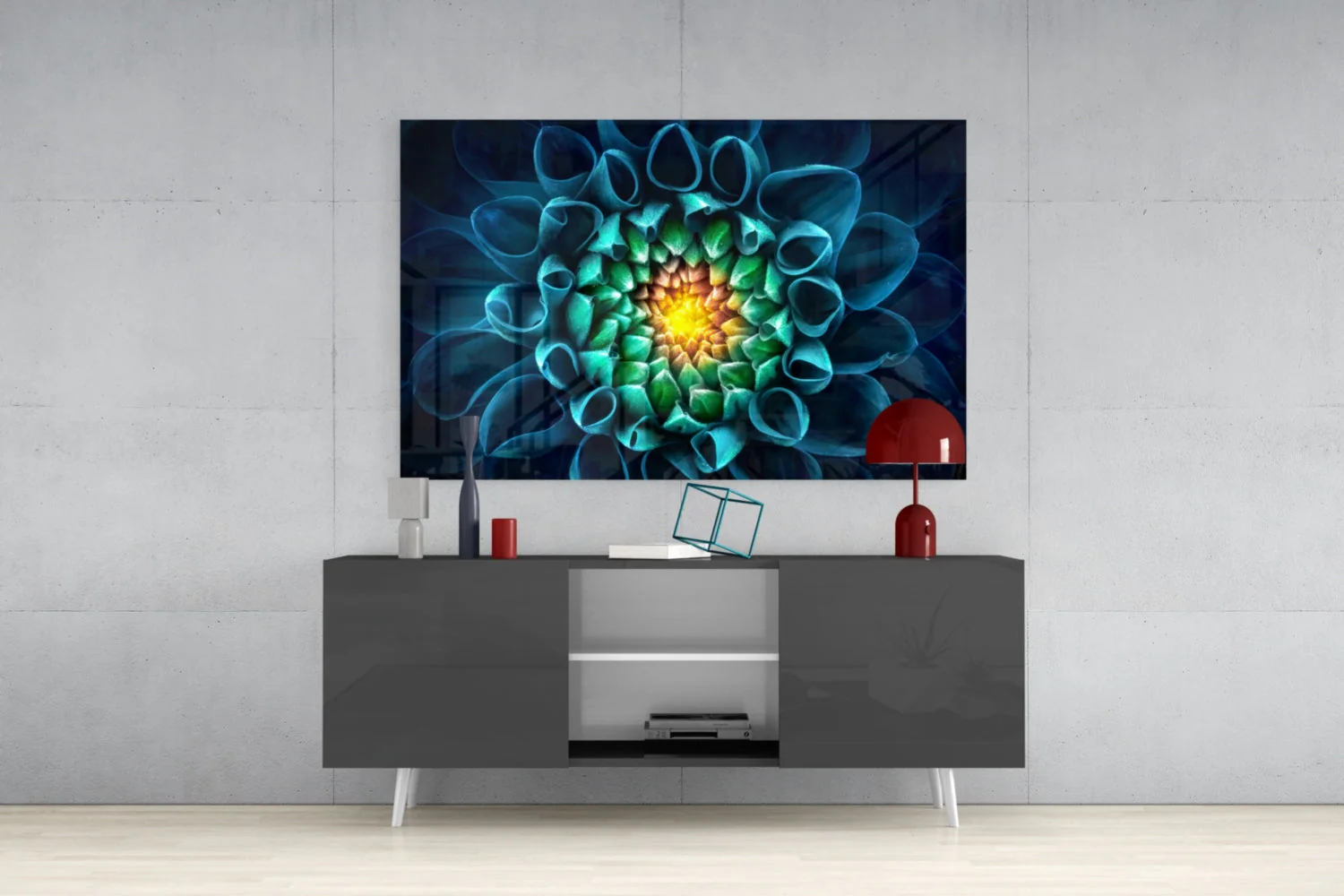 Glasschilderij Bloemen Chrysant - Afbeelding 6