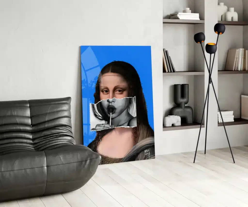 Mona Lisa Glasschilderij