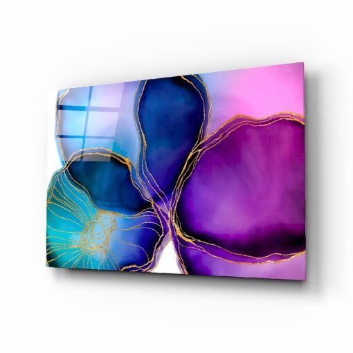 Abstract | Paars | Glasschilderij