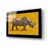 Neushoorn | Deep Glasschilderij