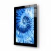 Abstract Blauw Glasschilderij