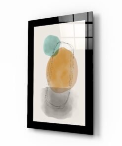 Abstracte Kunst Glasschilderij