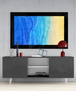 Zee en Strand Glasschilderij