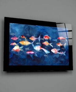 Kleurrijke Vissen Glasschilderij - Afbeelding 4