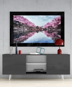 Sakura Bomen Glasschilderij