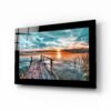 Zonsondergang Op Zee | Deep Glasschilderij