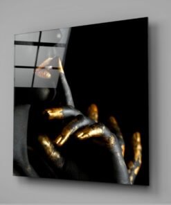 Stilte Vrouw Glasschilderij - Afbeelding 3