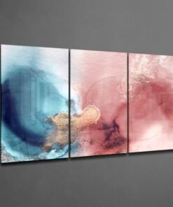 Abstracte Kleuren Glasschilderij - Afbeelding 4