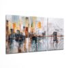 Glasschilderij Abstract Stad