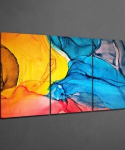 Alternative view of Abstract Kleuren Glasschilderij