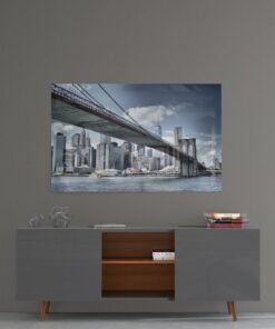 Brooklyn Bridge Glasschilderij